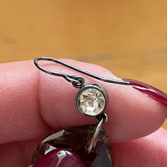 Elegant Silver Drop Earrings - Picture 5 of 6